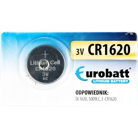 Batería VAG para llave de Citroën Peugeot CR1620 3V (1/2)