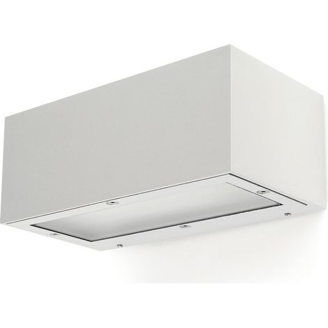 Lámpara de pared dopo isora aluminio LED 2x8.7W IP65 (1/4)