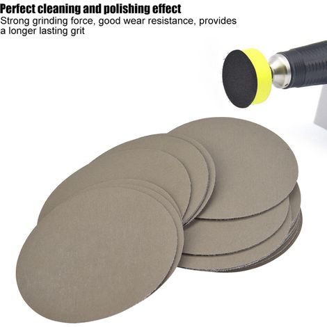 50 pièces disques abrasifs auto-agrippants 75 mm pour ponceuse, papier de ponçage et polissage, grain 5000 (1/5)