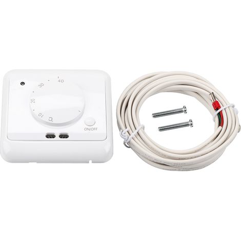 Eosnow Programmierbarer Thermostat, Temperaturregler, gerade Wandinstallation für automatische Steuerung des Heizsystems im Home Office