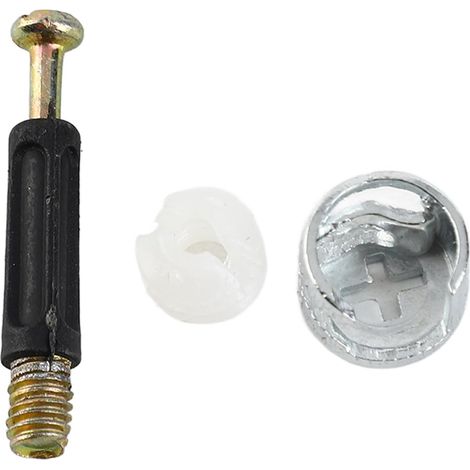 Kit de 100 vis et écrous roue 3 en 1 pour accessoires meubles (1/5)