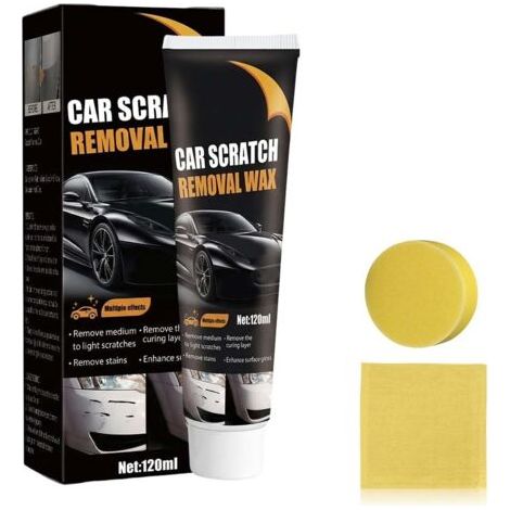 Efface Rayure Profonde Voiture, Produit Efface Rayure Voiture Car Scratch Remover Avec Eponge, Polish Voitures Modèle Crème de réparation de Rayures de Voitures Efface Rayures Anti-Rayures (1PCS)