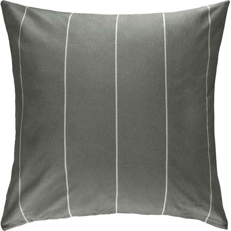 ESPRIT Funda de cojín Renforcé HARPLINES - 1 unidad 80x80 cm, antracita