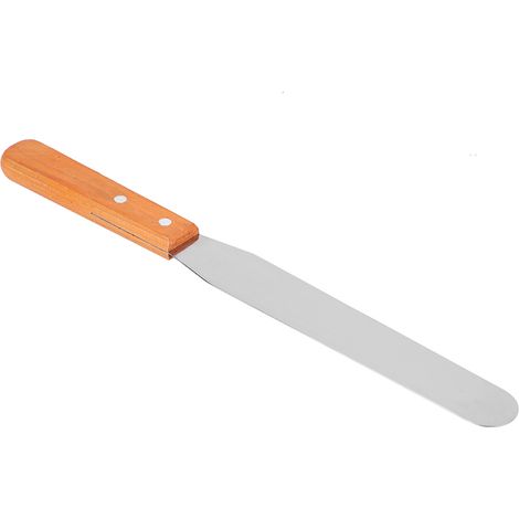 Spatule en acier inoxydable avec manche en bois (1/5)