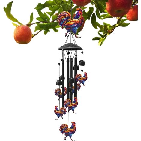 Carillon éolien en métal, design vintage, résistant aux intempéries (1/5)