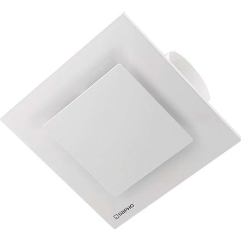 Sapho Tecto - Axial-Badlüfter, 20 W, Rohrleitung 100 mm, Deckeneinbau, weiß TC201 (1/3)
