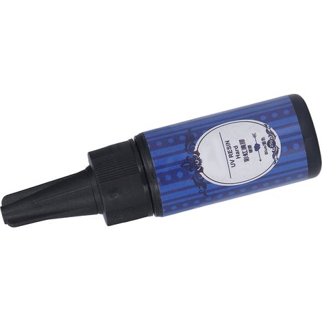 Résine époxy colorée à polymérisation UV (25 g), colle époxy dure, cristal époxy bleu. (1/5)