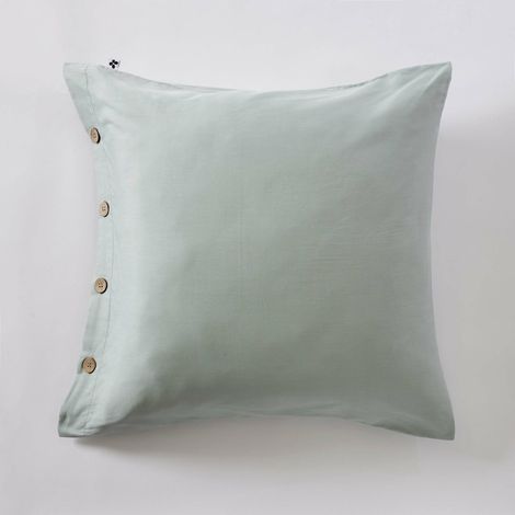 Taie d’oreiller 65 x 65 cm Percale 120 fils Céladon – PERRINE (1/3)