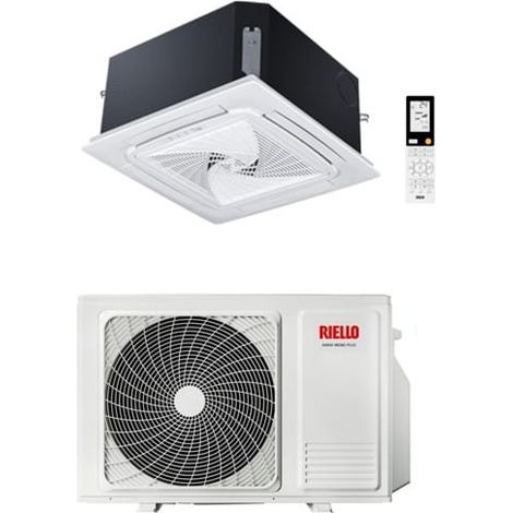 Climatizzatore Condizionatore Riello Cassetta 60X60 AARIA MONO PLUS I-AMK 12000 BTU AMK 35 P 20151429 Inverter R32 Classe A++/A