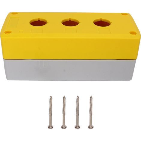 3-Loch-Drucktasterkasten, 22 mm, wasserdichte IP65-Schaltersteuerung für elektrische Geräte (1/5)