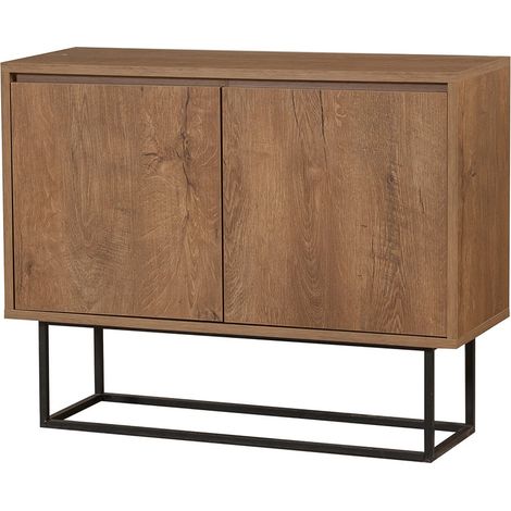 Buffet 2 porte Decor Noce L90 cm - Zuri (1/5)