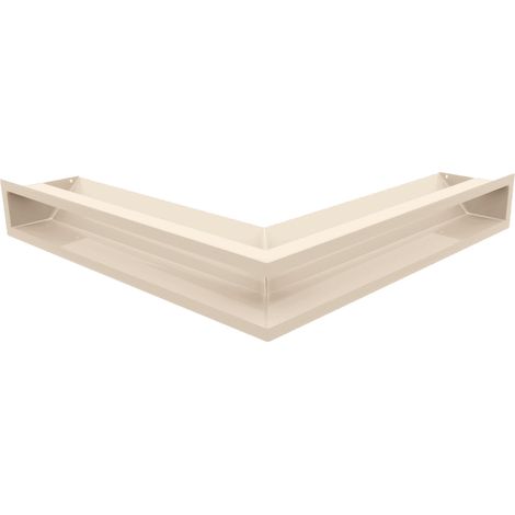 Eck-Lüftungsgitter LUFT 56x56x9 Creme Slim (1/5)