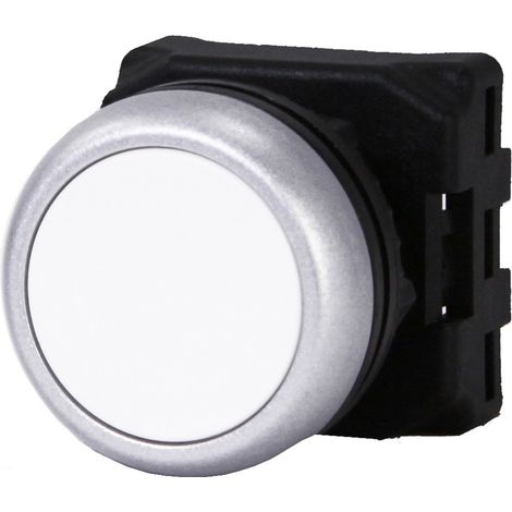 Tête de bouton-poussoir RS PRO Blanc, Retour par ressort, Ø découpe 22mm ( Prix pour 1 )