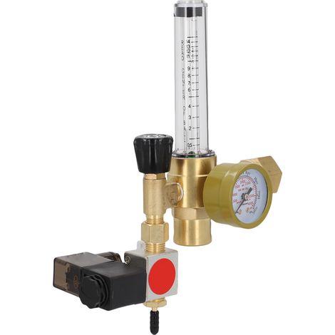 Détendeur CO2 en laiton avec électrovanne et débitmètre, entrée CGA320, pour tentes de culture hydroponique intérieure, prise UE 220V (1/5)