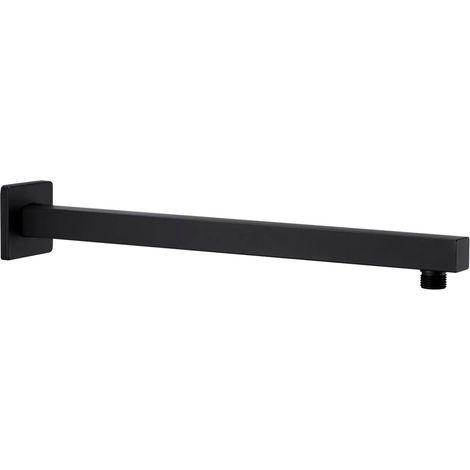 Braccio supporto doccia quadrato acciaio inox 201 nero 40 cm 020003282