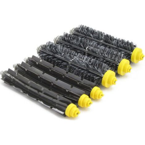 6 articles rouleaux principaux, pour iRobot Roomba série 600 et 700. Brosse pour iRobot Roomba multifonction en poils et silicone (1/4)