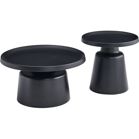 Selsey Brin - Set di tavolini da caffè - 70 cm - Nero (1/3)