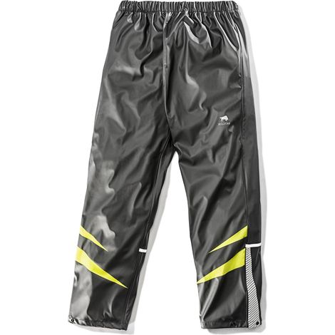 6031, PU Regenbundhose ULTRA schwarz/lime, Gr. XL (1/2)