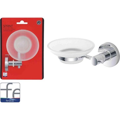 PORTASAPONE Cromo Vetro Satin. Serie Sprint (1/2)