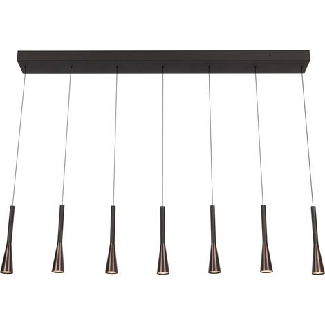 Lampe pendante de conception Joakim 7-café marron clair - 24407/43/96 (1/3)