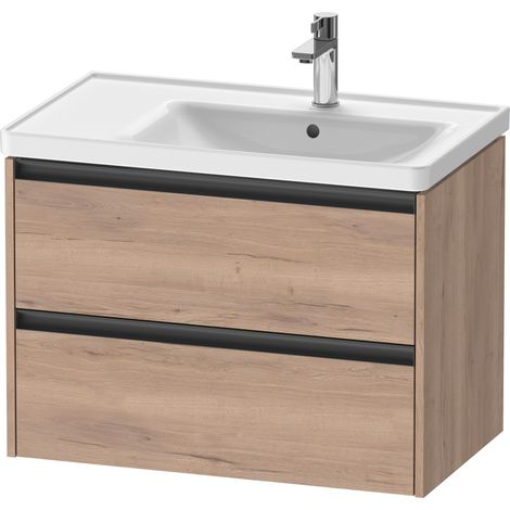 Duravit Ketho.2 Waschtischunterbau wandhängend, 2 Schubkästen,
