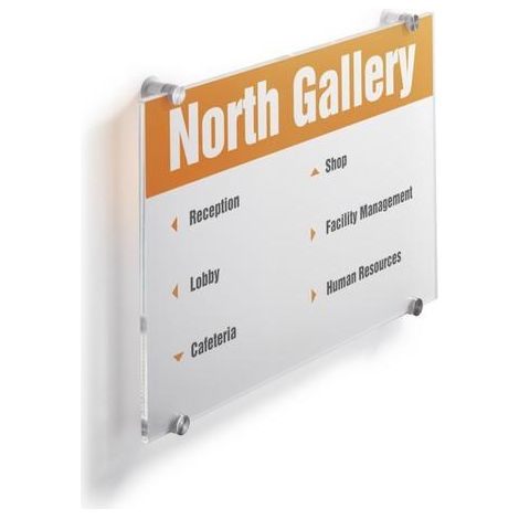 Durable Plaque Crystal Sign transparent 297 x 420 mm (1/3)
