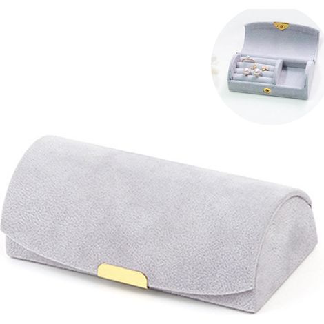 Boite A Bijoux - Boite De Rangement Pour Boucles D Oreilles Et Bracelets - Portable Pour Voyage - 10.5 X 5 X 3.3 Cm - 1 Piece (1/5)