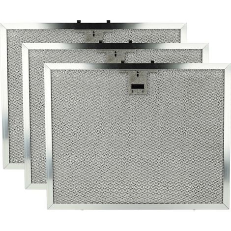 vhbw 3x Filter Metal Grease Filter compatible with Alapure MFR032 Extractor Fan metal