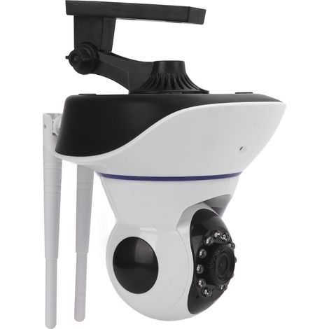 Caméra IP WiFi sans fil avec détection de mouvement, vision nocturne infrarouge, audio bidirectionnel, fonction PTZ, 3 antennes, prise 100-240 V. (1/5)