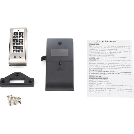 Serrure À Code Numérique - Verrouillage Électronique Pour Armoire - Compatible Boîte À Outils Tiroir Casier - 1 Pièce (1/5)