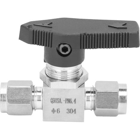 Soupape de régulation de débit à aiguille haute pression en acier inoxydable 304, pour eau gaz liquide, modèle SS‑44S6Ф6 (1/5)