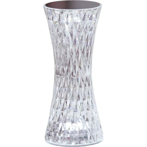 Lampe De Table Led - Cristal Acrylique Rechargeable USB - Télécommande Sans Fil Avec 16 Couleurs Et 4 Modes - Réglage Tactile De La Luminosité - Pour Chambre À Coucher Salon Hôtel - 1 Pièce (1/5)