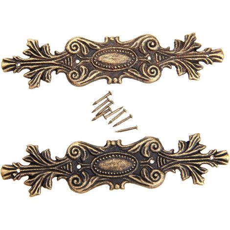 Protections d'angle métalliques, vintage (2 pièces), équerres (1/5)