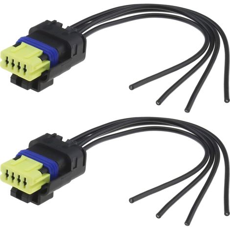 2pcs Fiche de Faisceau Câble Pompe à Carburant de Voiture 4 Broches 8201348602 15cm Connecteur de Capteur de Réservoir de Pompe à Carburant Pièces de Rechange Automobiles (1/5)