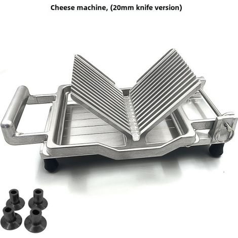 Trancheuse à pain et fromage professionnelle en acier inoxydable 304, avec lame pour toasts au fromage et fonction manuelle multifonctionnelle (machine à fromage à ventouse). (1/5)