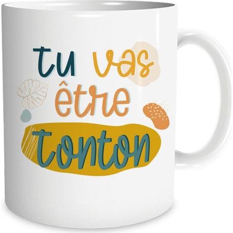 Tasse - STC - Du wirst Onkel - Keramik - Weiß - Zeitgenössisches Design