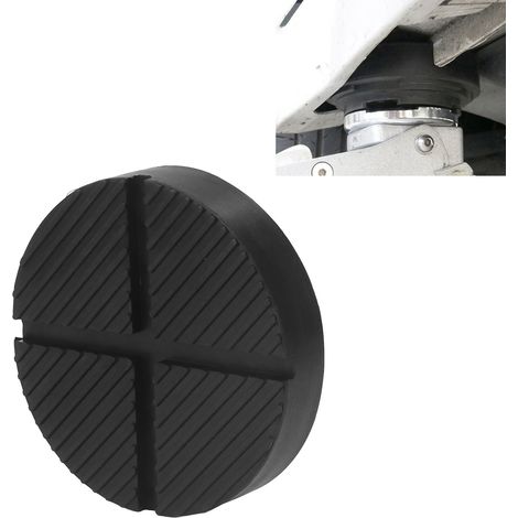 Un patin de cric universel de 125 mm, un patin de cric en caoutchouc, un adaptateur, un cadre latéral soudé, un protecteur de rail de guidage, un patin de disque. (1/5)