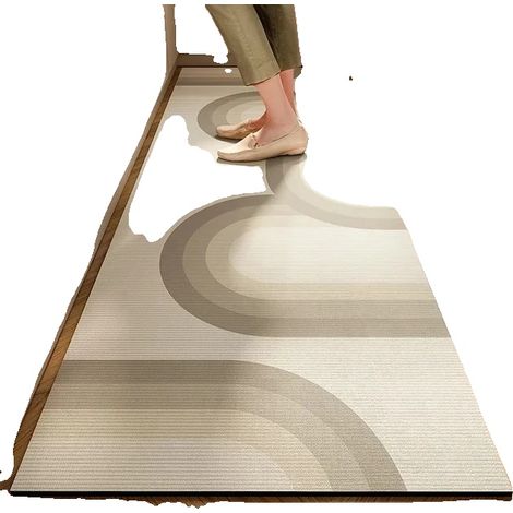 Alfombrilla de diatomita, altamente absorbente, diseño antideslizante, G-a, 60x180cm-a (1/2)