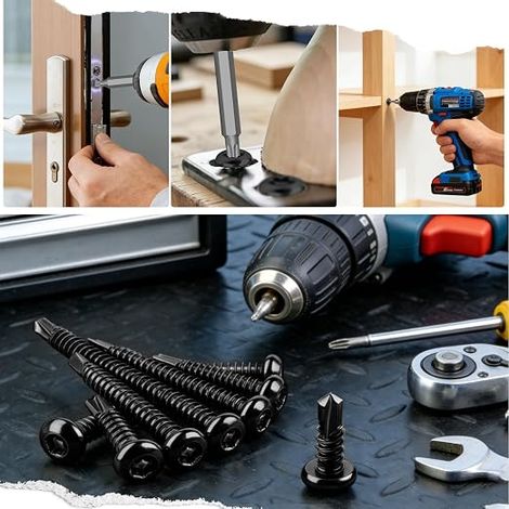 Torx Vis Autoforeuse Inox M4,2x19 mm Visse Autoforeuse Noir (1/3)