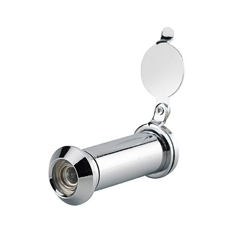 Spioncino ottico 160° in ottone cromato con copriobiettivo – THIRARD