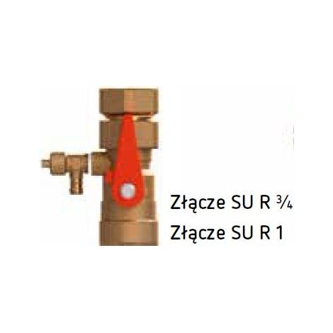 Conector rápido para vaso de expansión de 3/4 de pulgada