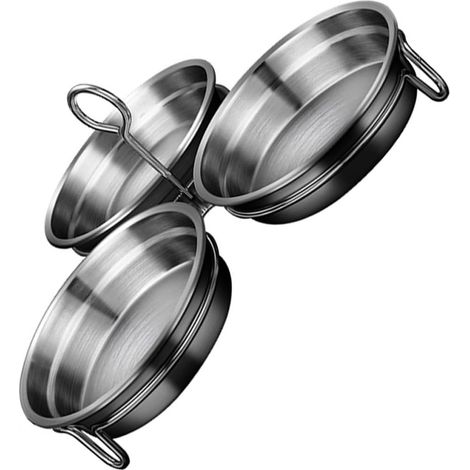 Set de moules à œufs pochés en forme de cœur en inox, cuiseur à œufs pochés antiadhésif pour la cuisine à domicile