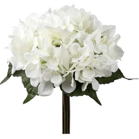 Hortensia artificiel blanc (1/5)