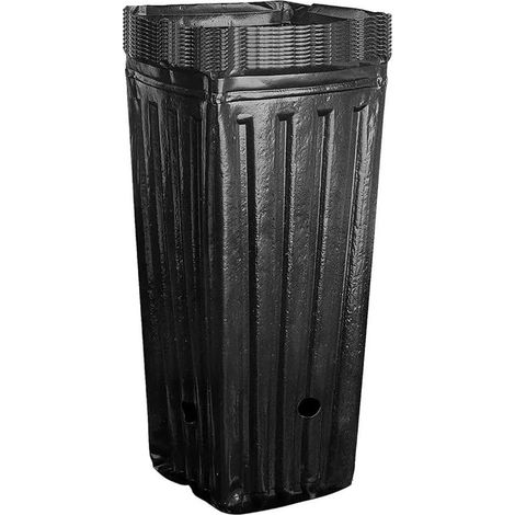 Pots de pépinière profonds en plastique, conteneurs 19, 8 cm hauteur, carrés (1/5)