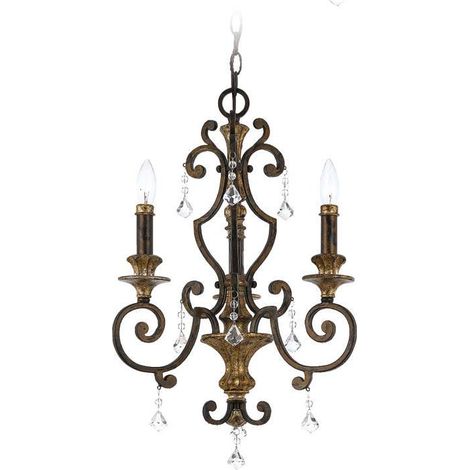 Elstead Marquette - Kronleuchter 3 Light Antique Bronze Finish, E14 (1/2)