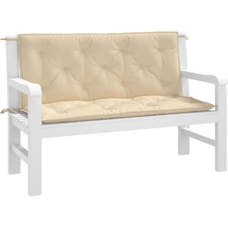 INLIFE Coussin pour balancelle Beige 120 cm Tissu (1/5)