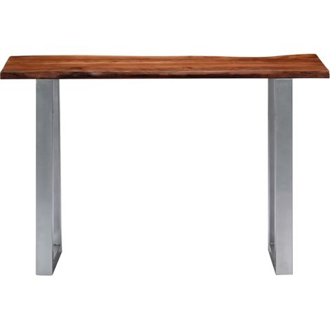 Maison Exclusive - Tavolo Consolle 115x35x76 cm Legno Massello e Ferro