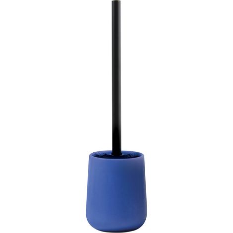 Escobillero con soporte cerámico MAONIE Azul real MSV