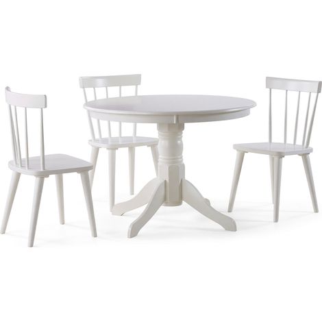 Conjunto de mesas y sillas para comedor Houston 428 , 75x0x0cm, Diámetro: 106, Número de asientos: 3, Estilo: Escandinavo,Clásico (1/5)