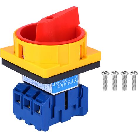 Interrupteur Bascule 2 Positions à Verrouillage, AC600V 25A en Plastique (1/5)